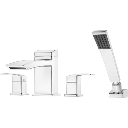 Pfister Pfister Kenzo Roman Tub Trim w/Hand Shower - Closed Chrome LG6-4D1C